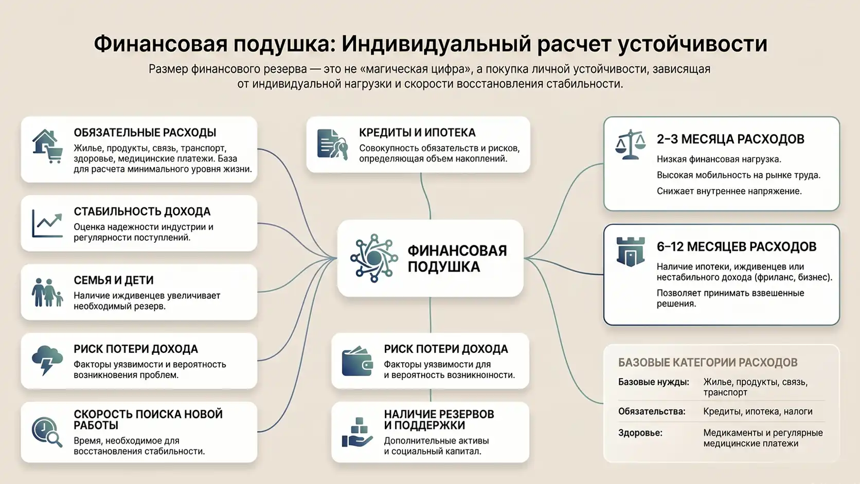 из чего состоит финансовая подушка