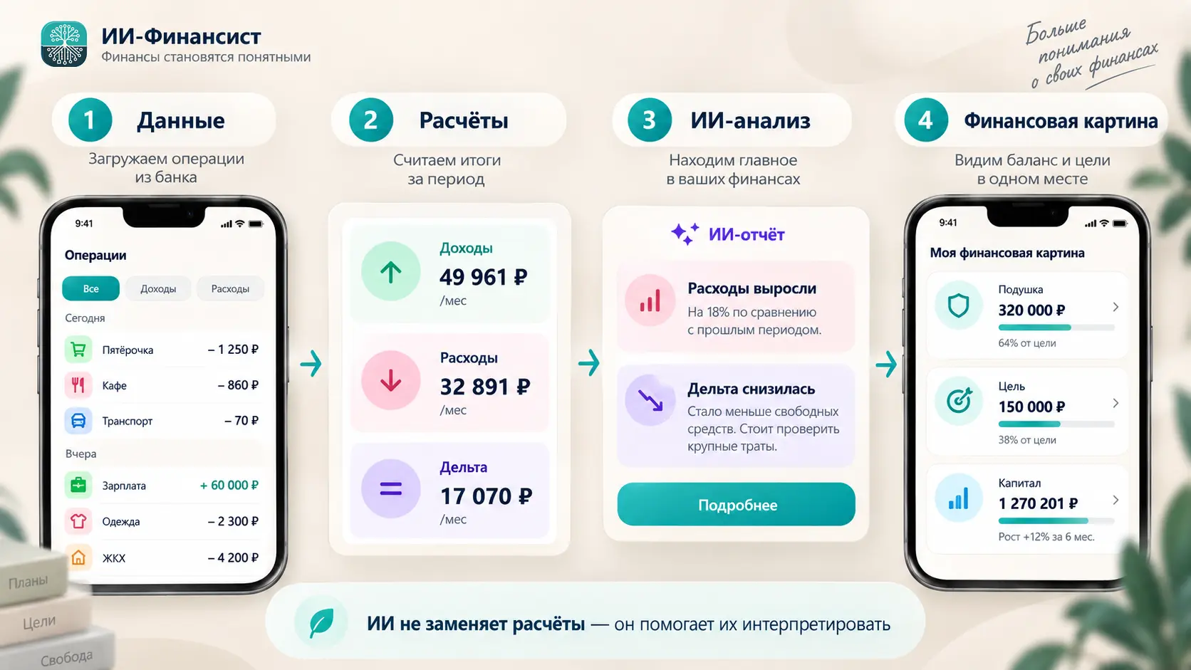 Как финансовые данные превращаются в расчёты и ИИ-анализ